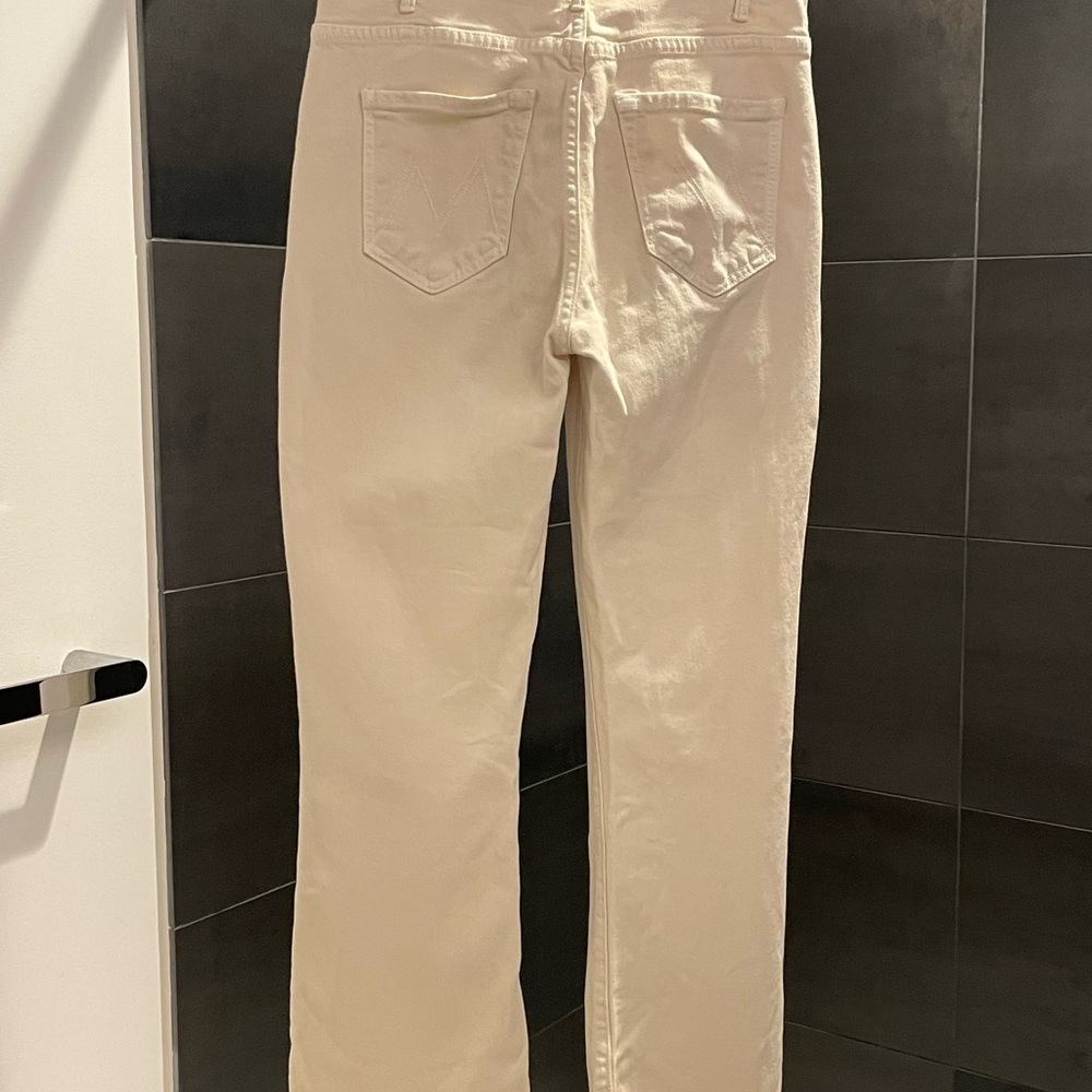 MOTHER Women's Light Tan The Hustler Ankle Fray, Size 27 - Picture 6 of 15